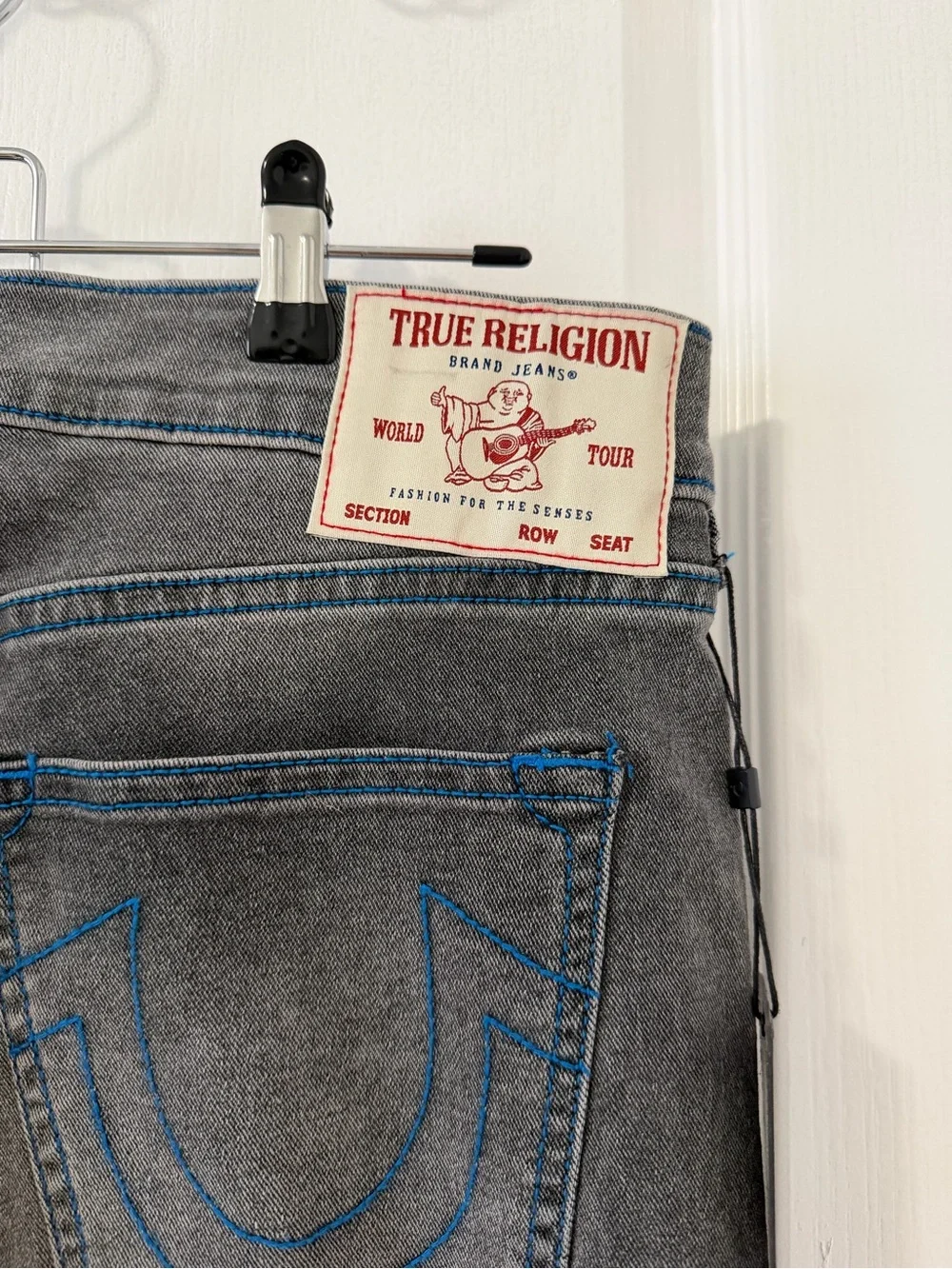 True Religion Men’s Geno SN NF Slim Grey Phantom Wash